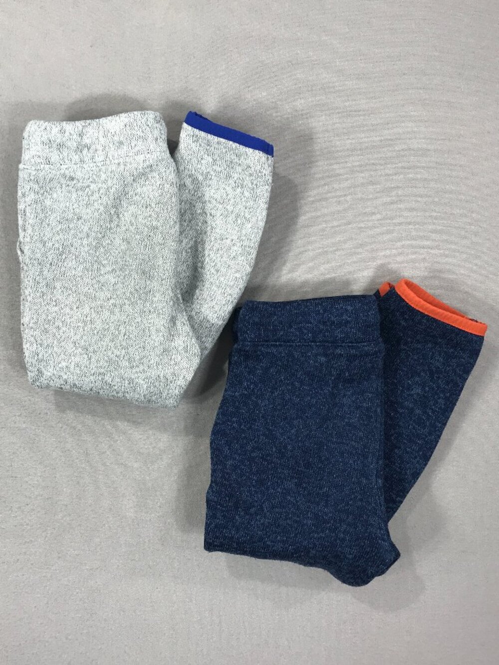 Old Navy Joggers Boy's 3T Gray Blue Pull On Sweat Pants Drawstring Active Pocket